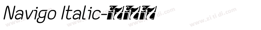 Navigo Italic字体转换